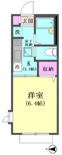 ベルポット大森【1階】の間取り