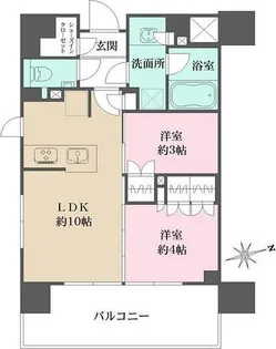 グレーシアフィット藤沢鵠沼【11階】の間取り