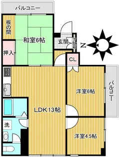 TK・パークサイド白山【1階】の間取り