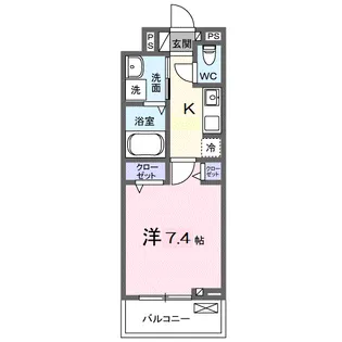 サニー・ブライト 大門【2階】の間取り