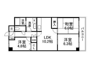 La・Grazie大久保【1階】の間取り