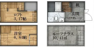 ガレット空港前II【1階】の間取り