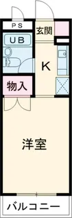 スカイコート京王多摩川【2階】の間取り