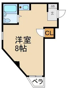 シップス甲斐田1【3階】の間取り