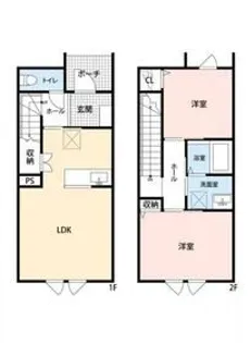 ウェルネストルーム吉川【1階】の間取り