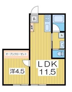 ラ・ファミーユ湖北 E1棟【1階】の間取り