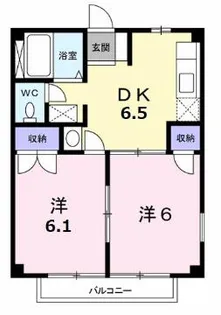 NEW CITY ビスティア【1階】の間取り
