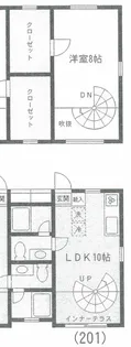エスパッソブリーリョ【2階】の間取り