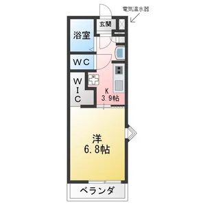 グリーンコーポ上石川 A棟【1階】の間取り