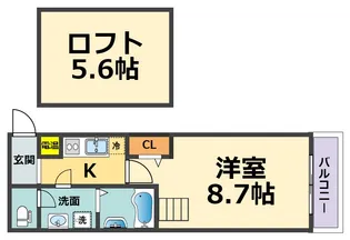 バルゴツヴァイ【2階】の間取り