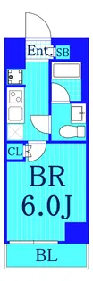 スクエアシティ鶴見リバーサイド【2階】の間取り
