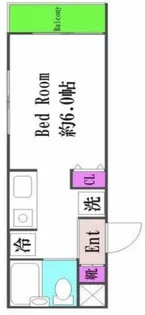 スカイコートよみうりランド【2階】の間取り