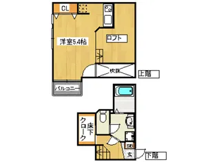 CB平尾パティオ【1階】の間取り