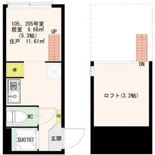 Stage 北新宿【2階】の間取り