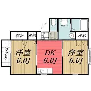 ガーデンハウス辰巳台 B【1階】の間取り