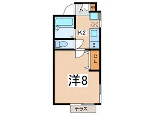 フルール【1階】の間取り