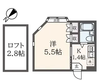 プラザUSA百合ヶ丘NO.13【2階】の間取り