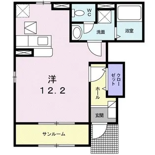 ペルラI【1階】の間取り