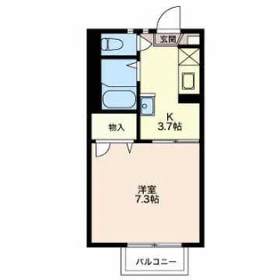 フレグランスさとみ【1階】の間取り