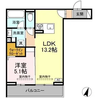 TORISIA本宮 A棟【3階】の間取り