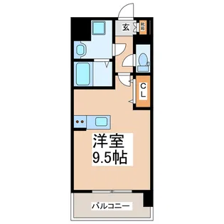 SQUARE三里木駅前【4階】の間取り