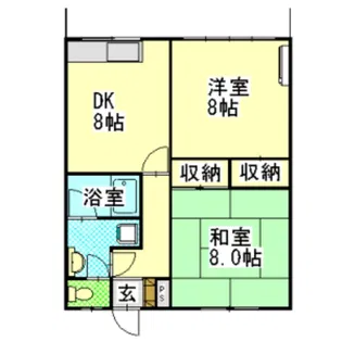 グリーンハイツ高森【1階】の間取り