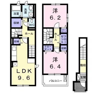 サニーコートヴィラ A【2階】の間取り