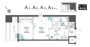ZOOM横浜SQUARE【10階】の間取り