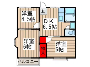 サンハイツ【2階】の間取り