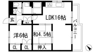メゾンド・オーク【1階】の間取り