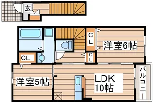 クレイン・ヒル【2階】の間取り