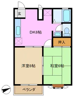 マルトクハイムB棟【1階】の間取り