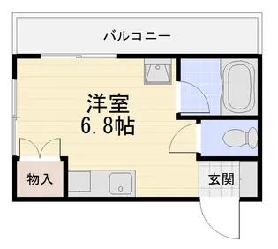 サンドリバース【3階】の間取り