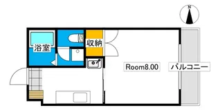 フラッツ野田【2階】の間取り