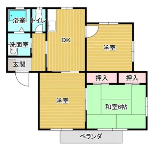 パークヒル若田部C【1階】の間取り