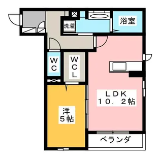 ラフィーネf【2階】の間取り