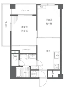 シェトワ大井【5階】の間取り