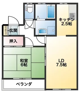 ベルジュ【2階】の間取り