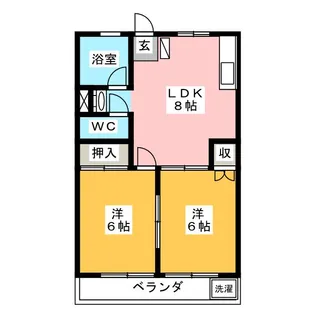 小川第2ビル【2階】の間取り