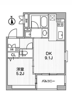 クリオ三田ラ・モード【11階】の間取り