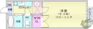 ホワイトキャッスル南小泉12番館【1階】の間取り