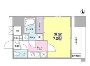 リバーレ東新宿【8階】の間取り