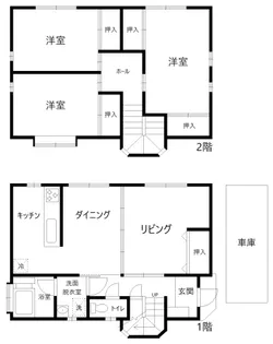 新潟県柏崎市四谷1【一戸建】の間取り