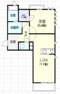 ベレオ南仙台【1階】の間取り