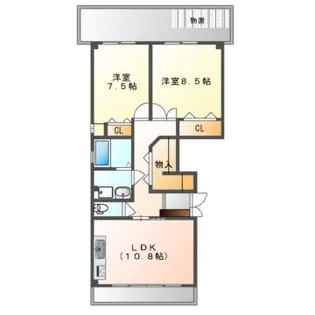 メゾン ド エスポアール【1階】の間取り