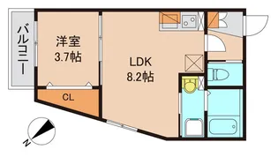 千葉県松戸市新松戸北1【アパート】の間取り