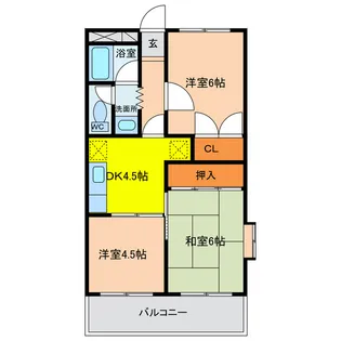 コスミオンアリベ【3階】の間取り