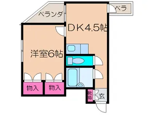 ヴィラ日建【3階】の間取り