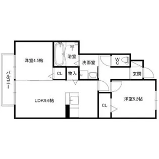 ウィット中井【1階】の間取り