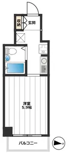 サンマンションアトレ大山【8階】の間取り